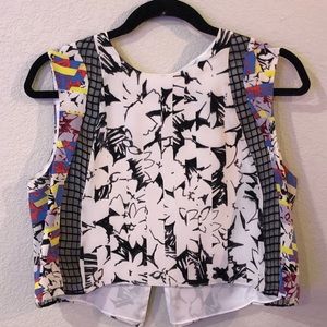 Elizabeth & James multicolored crop top